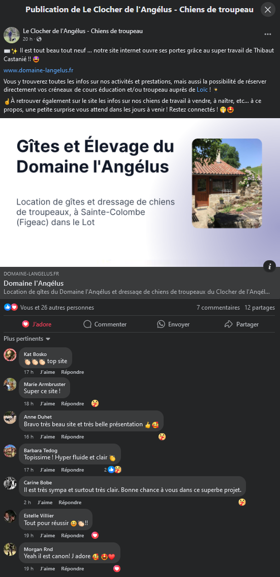 Facebook feedback